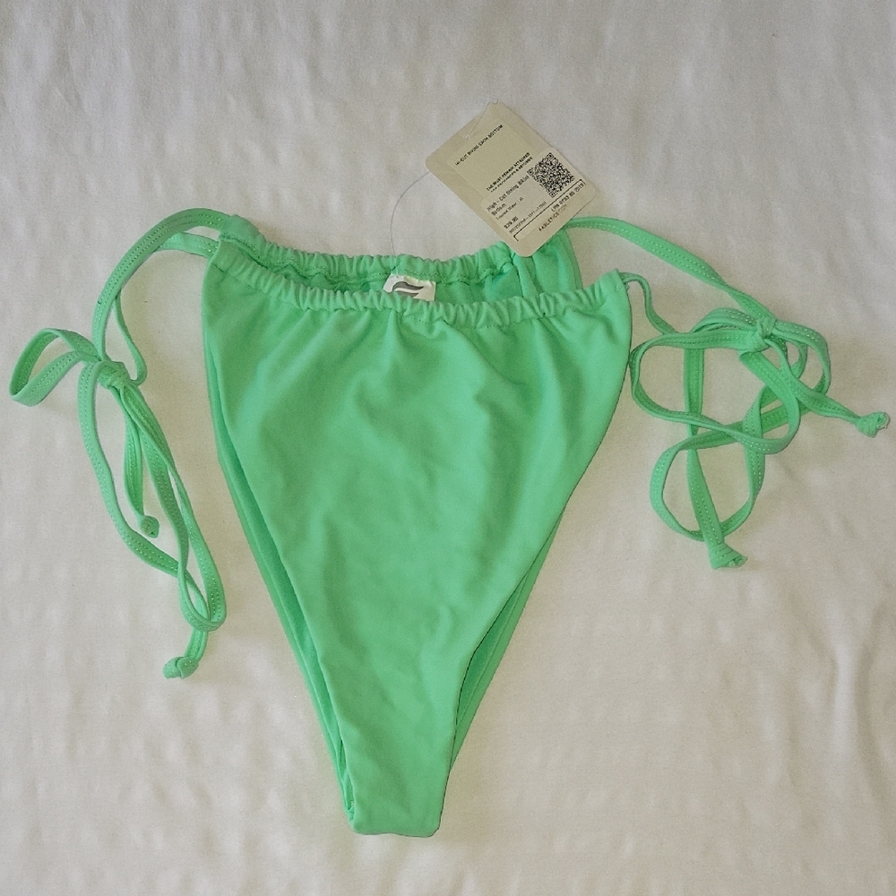 Green Bikini Bottom with Ties